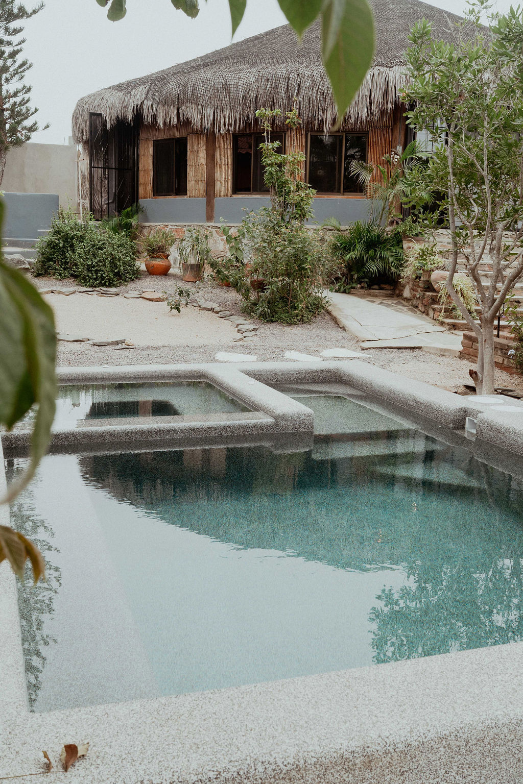 Pool and palapa, Todos Santos